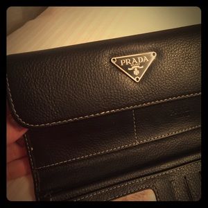 Black Prada wallet