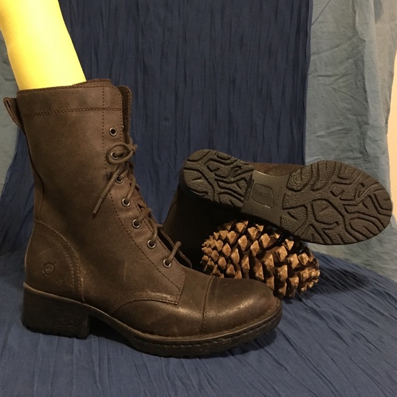 Born combat boots.