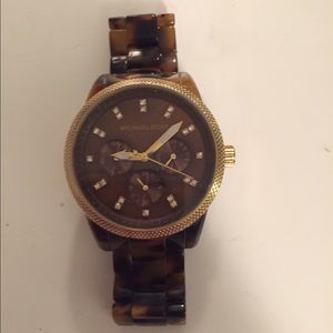 Michael Kors tortoise watch