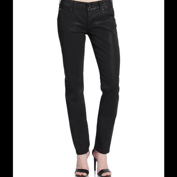 Hudson Collin Waxed Skinny Jeans