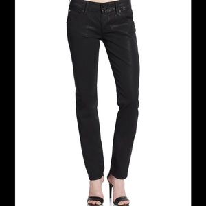 Hudson Collin Waxed Skinny Jeans