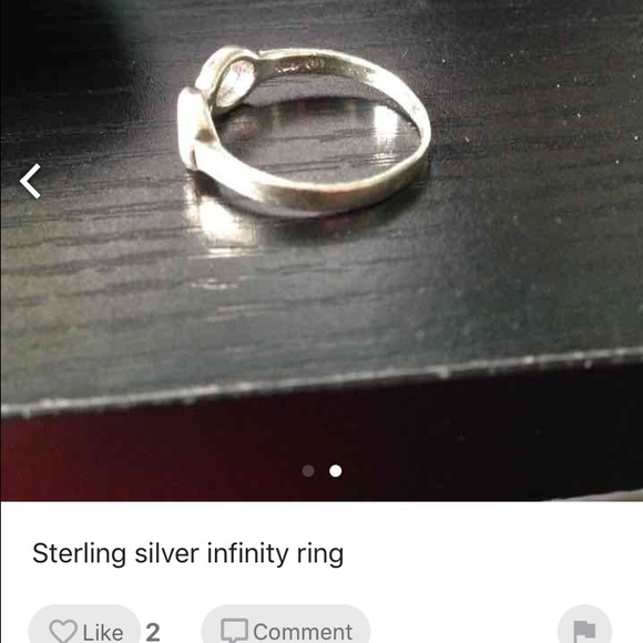 Sterling silver infinity ring - Picture 2 of 2