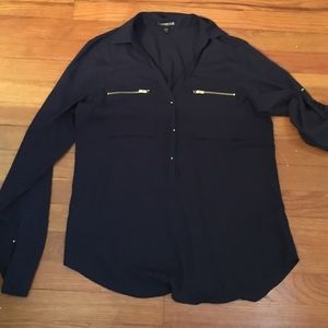 Express collared top