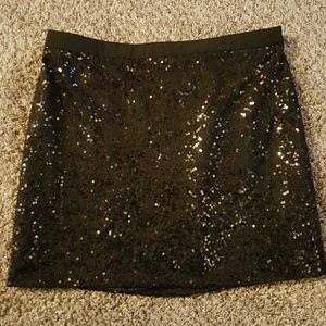 J.Crew Black Sequin Skirt Size 4