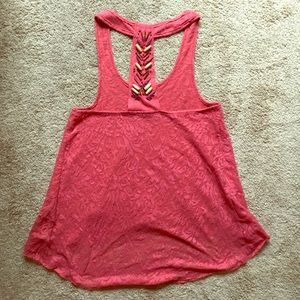 High low Free People Embellished Tank
