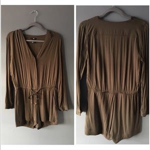 Olive green romper