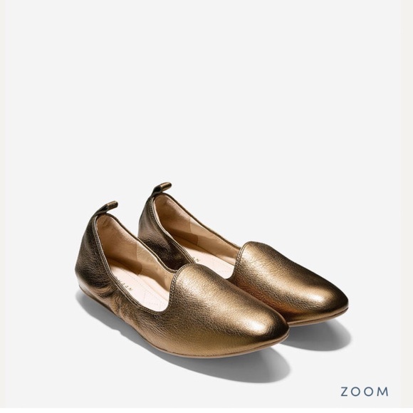 Cole Haan Tali Lofer Ballet Flat GOLD