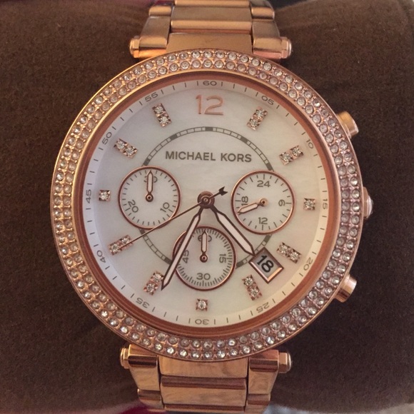 Rose gold Michael Kors watch