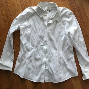 Talbots petite white button down