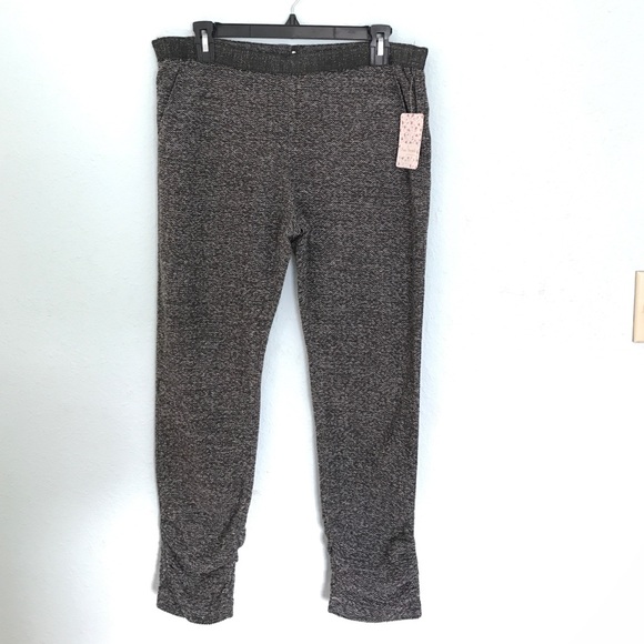 NWT - Fabulous Free People Metallic Tweed Joggers