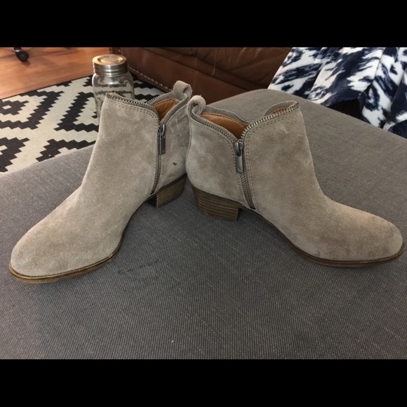 Suede Lucky Zipper Booties