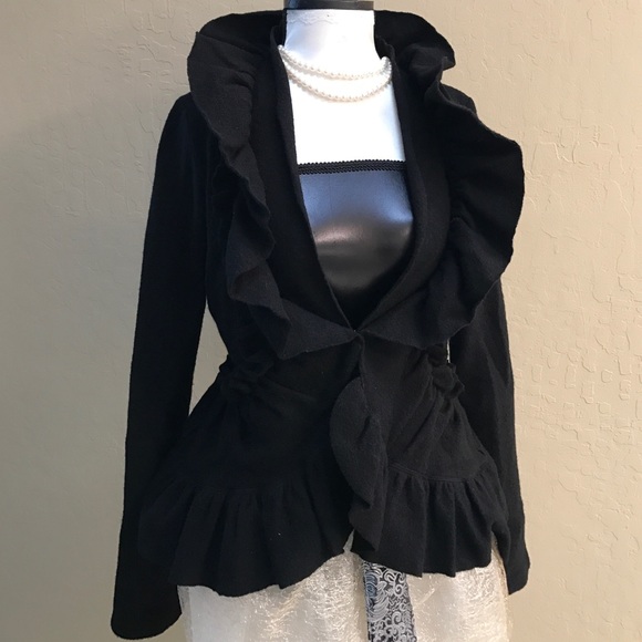 Anthropologie black cardigan