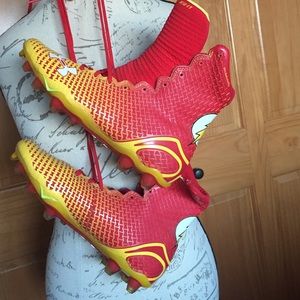 Football cleats worn for one game