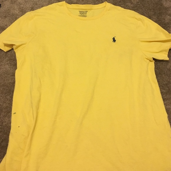 Men's yellow polo t-shirt