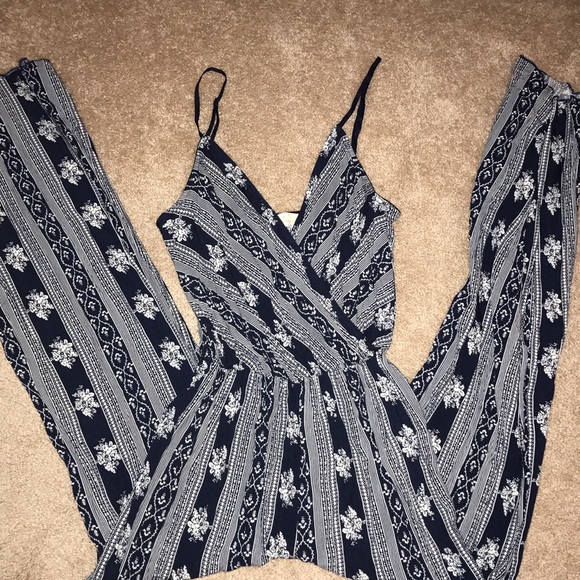 Other - Navy and White Jumpsuit
