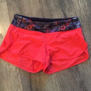 Lululemon size 6 short in orange color.