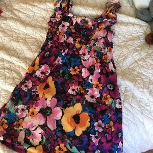 Colorful Hawaiian print cotton dress!