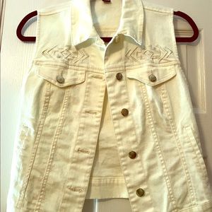 White light denim XS Forever 21 Vest