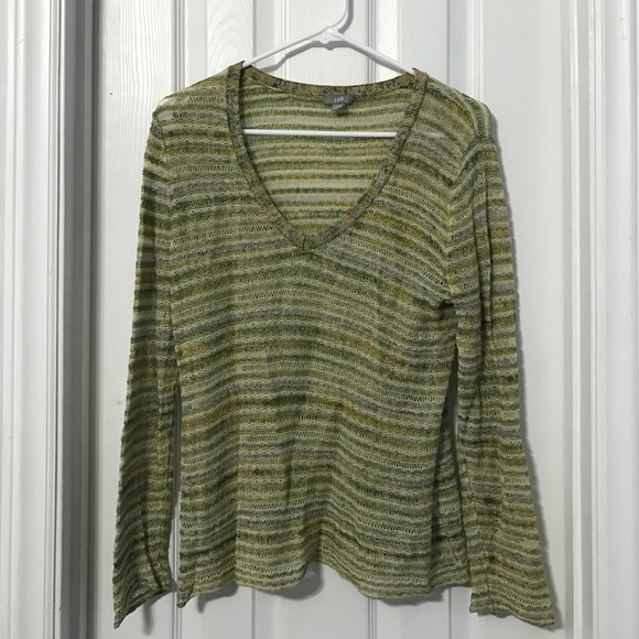 Green knit sweater