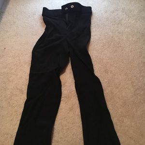 High waisted zipper leggings