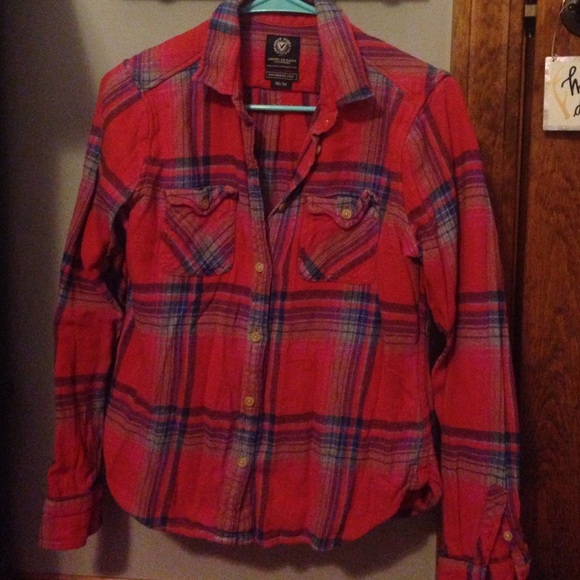 American Eagle flannel button down