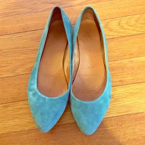 jcrew suede super comfy flat