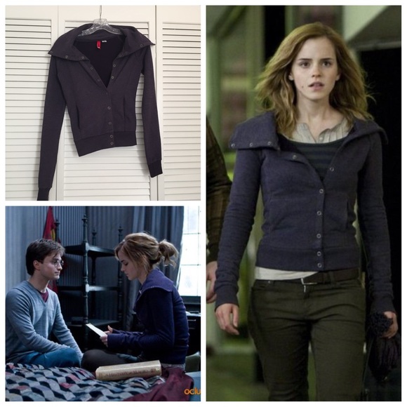 H&M purple button jacket ASO Hermione Granger