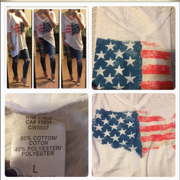 Cute American flag tee๐บ๐ธ - Picture 3 of 5