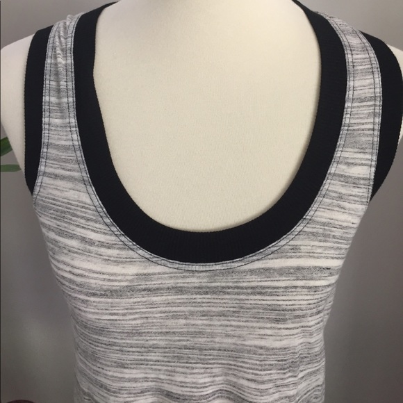Lanston Racer Back striped tunic tank. - Picture 2 of 6