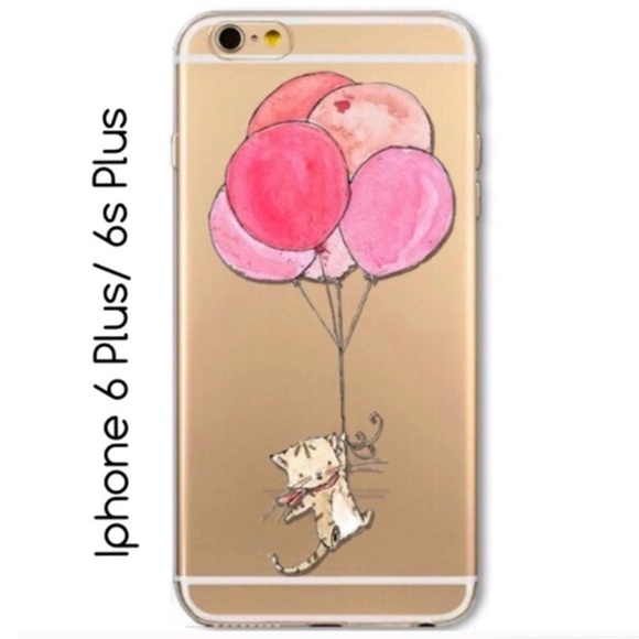 Lovely Cat Balloons Iphone 6Plus/6sPlus Case Cover