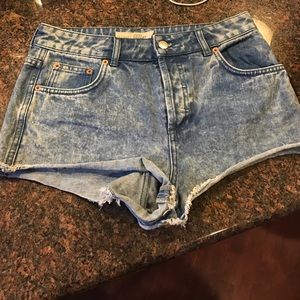 Top shop jean shorts