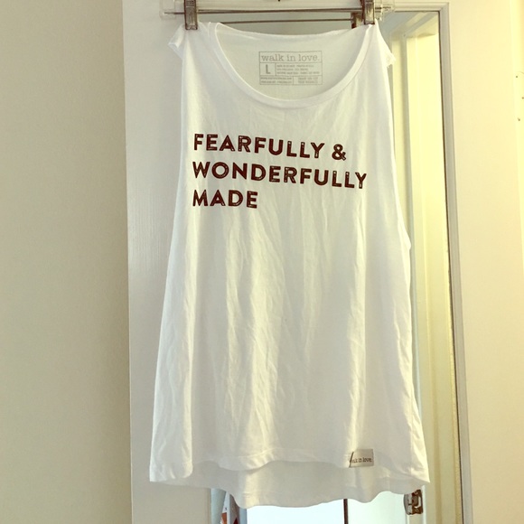 Walk in Love muscle workout shirt.