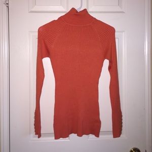 Orange Turtleneck