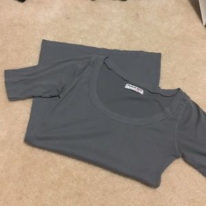 Gray Michael Stars half sleeve tunic top