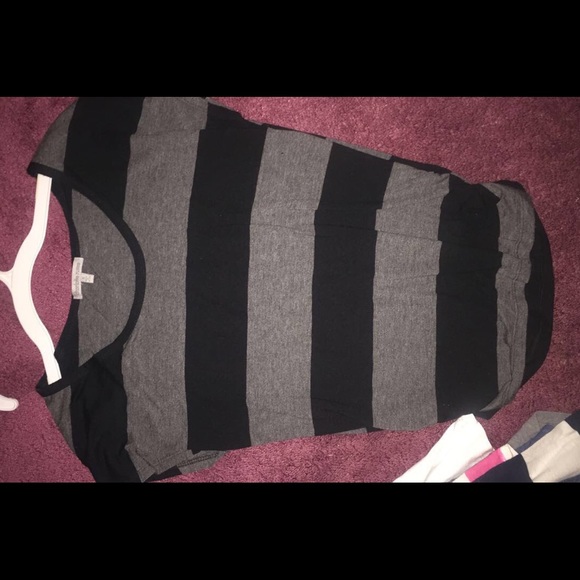 cute striped top sinched at waist