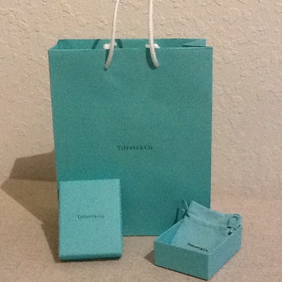Tiffany's bag and box and jewelry pouch
