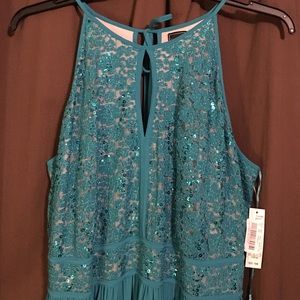 Beautiful gown !!  Turquoise  blue