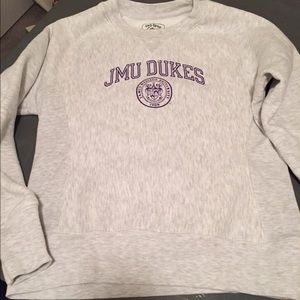 Vintage-style JMU sweatshirt