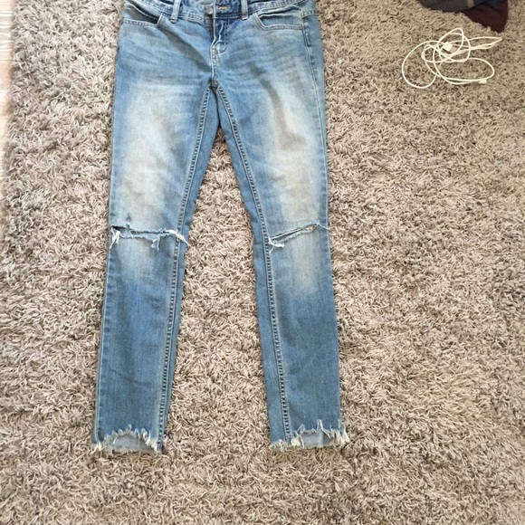 Free people destroyed ankle skinny jean