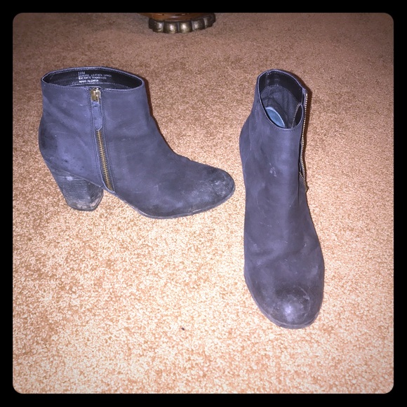 Black Suede Booties