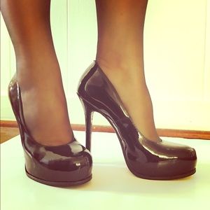 Steve Madden patent leather platform heels