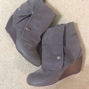 Blowfish gray boots size 8