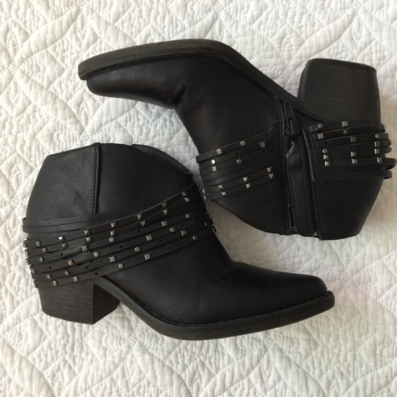 Forever 21 ankle boots with strap detail