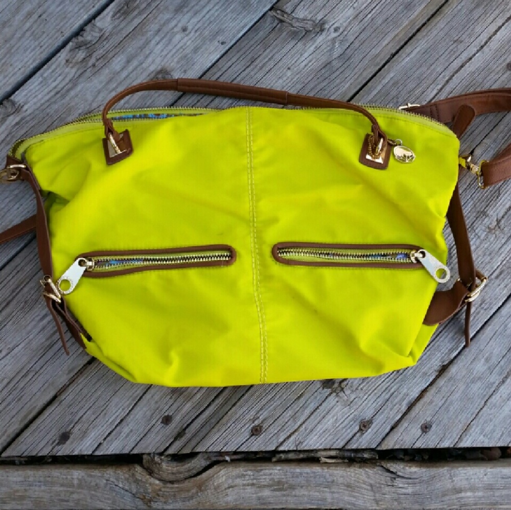 Big Buddha Neon Yellow/Green Purse
