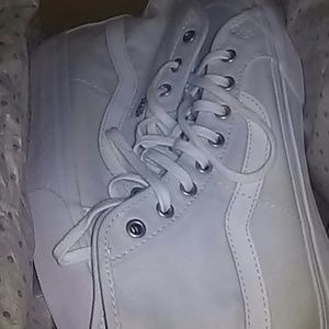 White high top vans