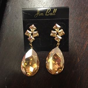 Jim Ball Champagne earrings