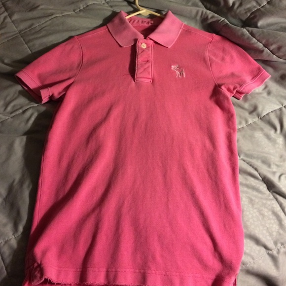 PRICED TO MOVE! A & F Muscle Polo  - Pink