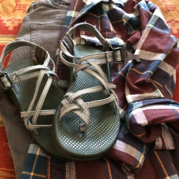 Women S Sz Chaco Grey Blue Shoes Women S Sz Chaco Grey Blue Shoes