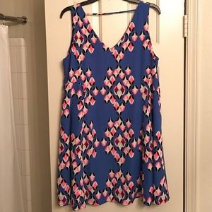 Patterned swing dress