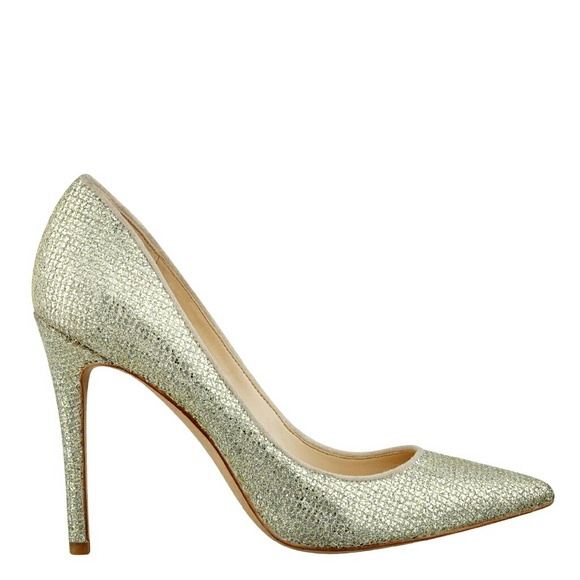 Nine West Women's Metallic Frolic Pointy Toe Pumps - Picture 1 of 3